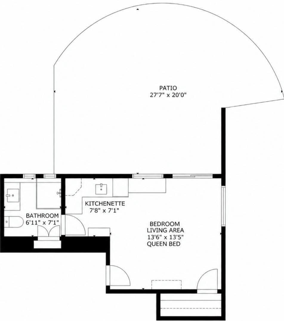 A detailed floor plan of this rental.