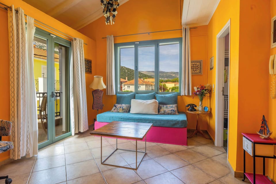 A bright homely living room