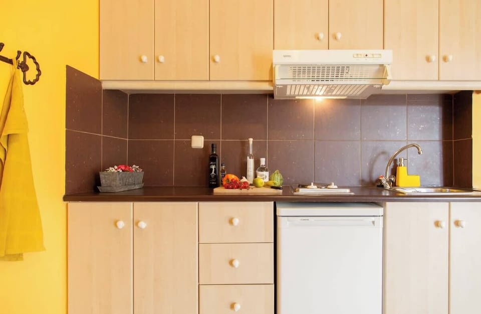 Kitchenette in the spacious living room 