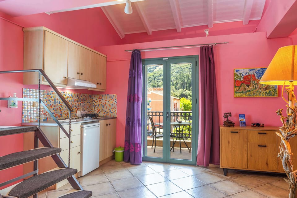 Open space with access to a balcony