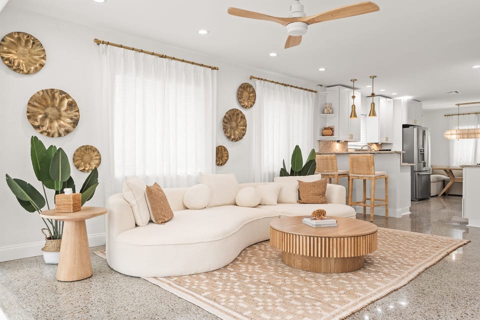 Four bedrooms of curated comfort just minutes from the beach and Atlantic Ave.