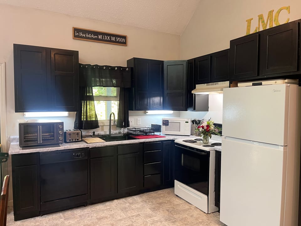 Fully stocked kitchen 