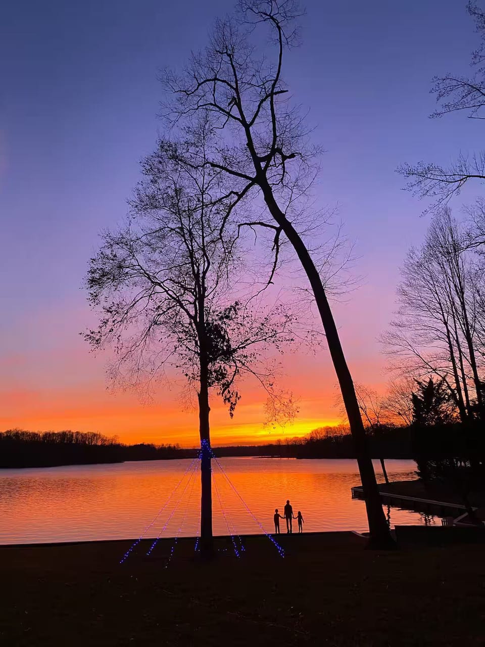 Gorgeous sunset views from the backyard