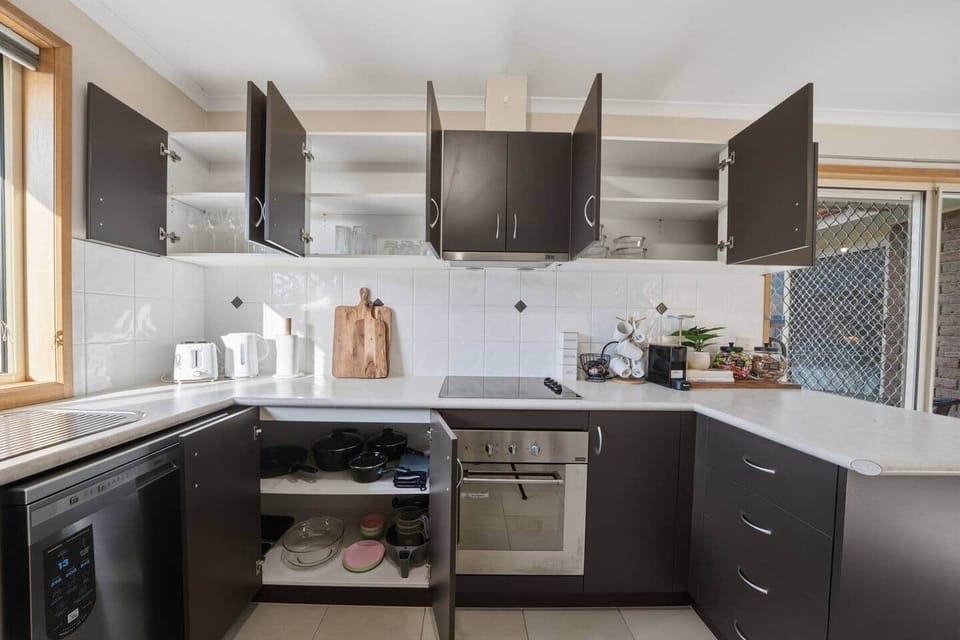Spacious kitchen perfect for cooking, meal prep, and longer stays