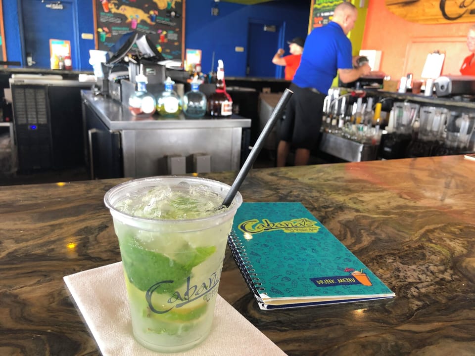 Treat yourself to a fresh mojito at the lively bar.
