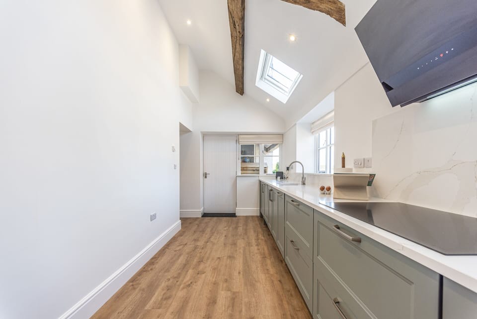 Huge kitchen area. 