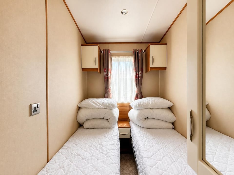 Each bedroom in the holiday home is designed to provide a restful night’s sleep.