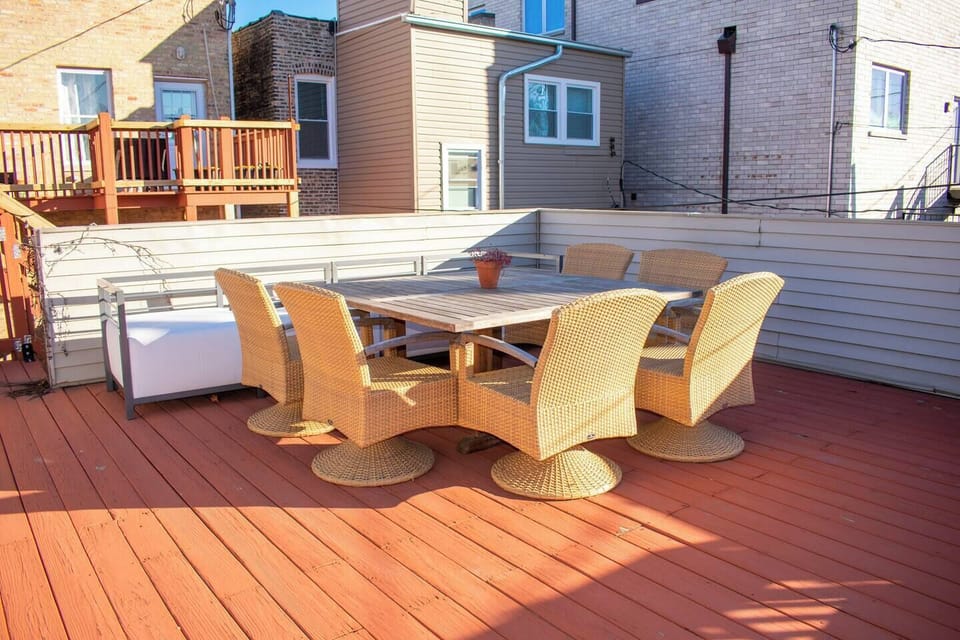 Lots of outdoor seating for you and your guests