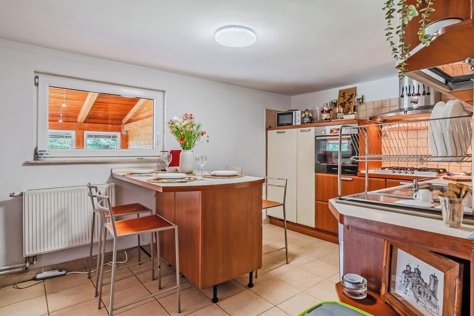 Kitchen and dining area
