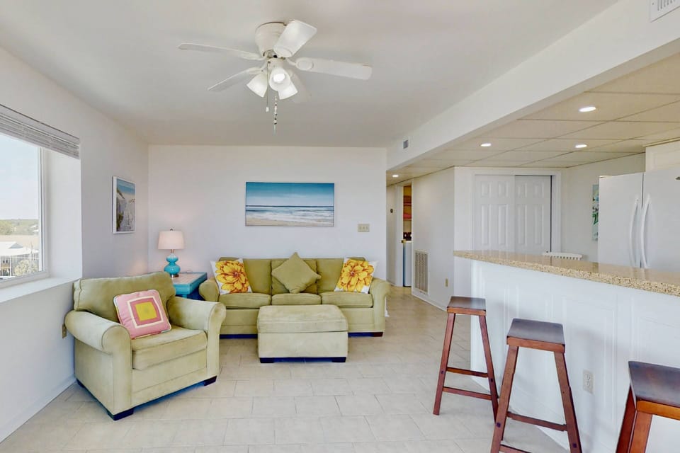 Take a seat and relax in the bright living room