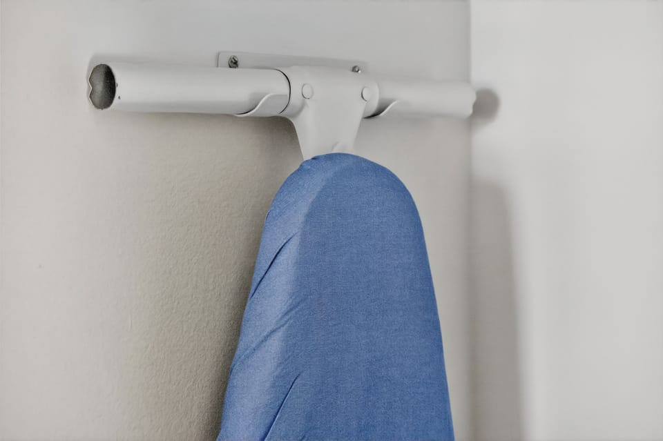 Your rental includes a wall-mounted ironing board for easy garment care, ensuring you look your best during your stay.