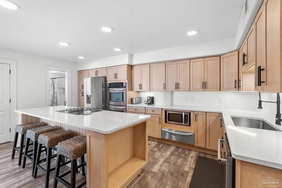 Updated kitchen with premium appliances
