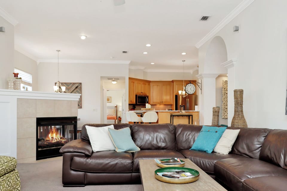 Living Area and Kitchen