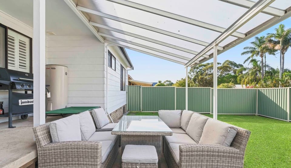 backyard BBQ area