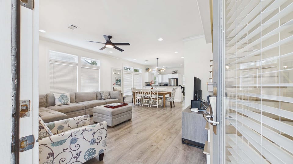Walk into your open concept living area