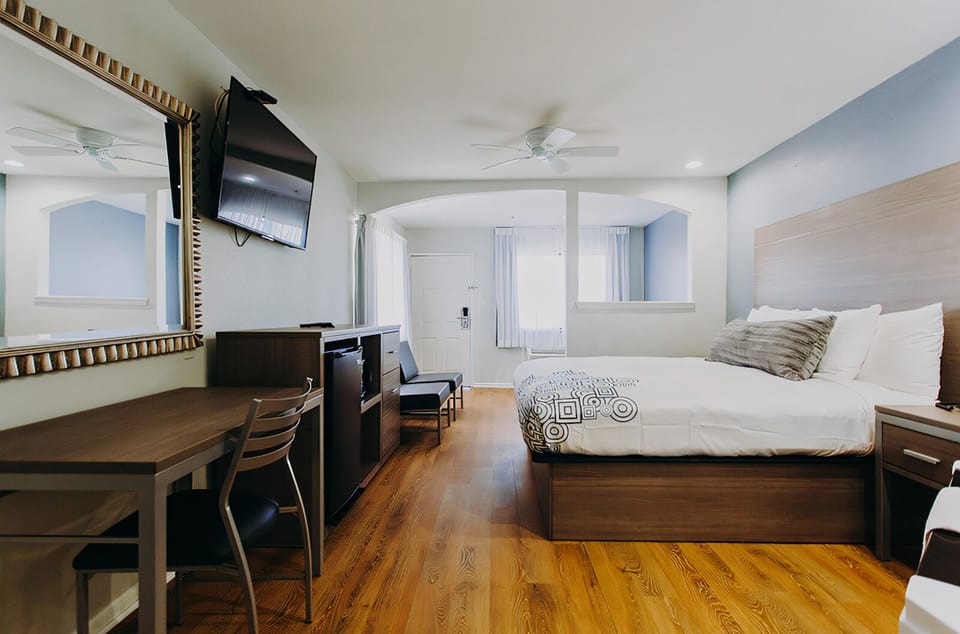 Bedroom. Interior and views may vary based on location and availability.