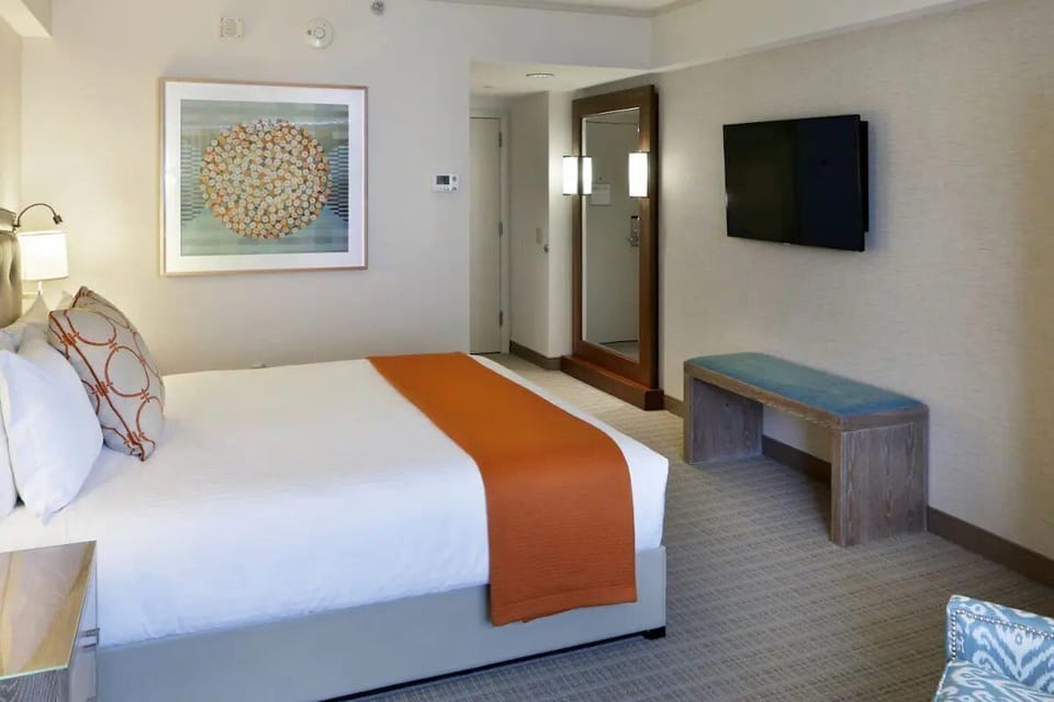 Bedroom. Interior and views may vary based on location and availability.