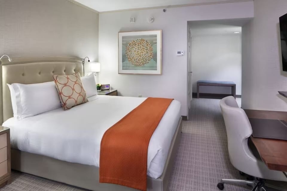 Bedroom. Interior and views may vary based on location and availability.