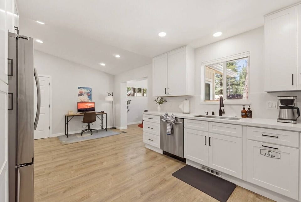 Remodeled and fully stocked kitchen