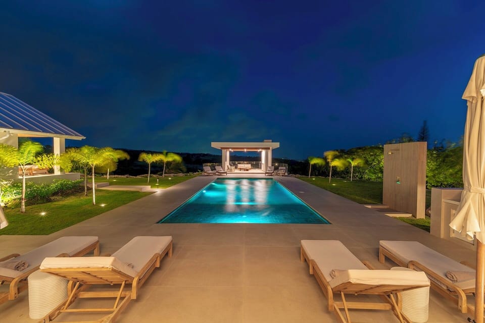 Sitting perched on the ridge with enviable views is Cloud Break Villa with private pool, modern gazebo and refreshingly modern and spacious interiors.