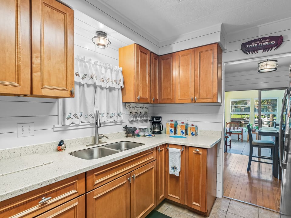 Kitchen w/Coffee Maker