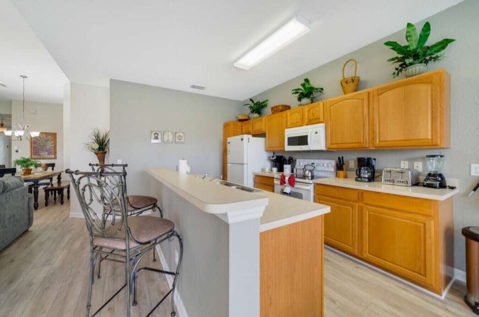 Enjoy cooking in this bright kitchen with plenty of counter space.