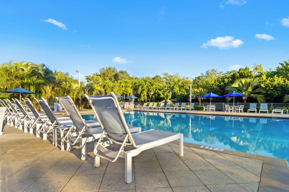 Serve up fun on the on-site tennis courts anytime.
