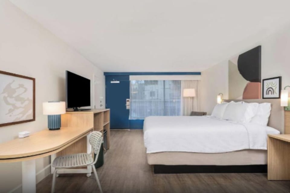 Bedroom. Interior and views may vary based on location and availability
