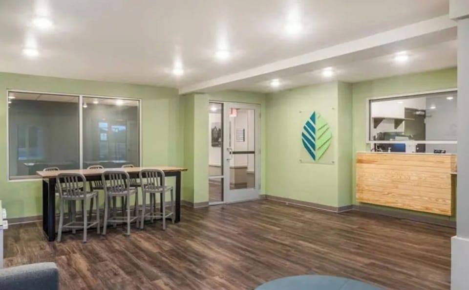 Reception and dining area