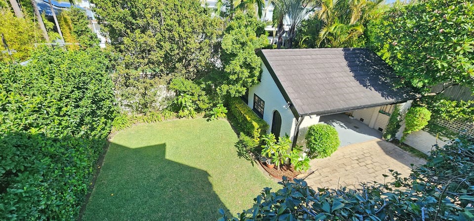 Double lock up garage and large backyard