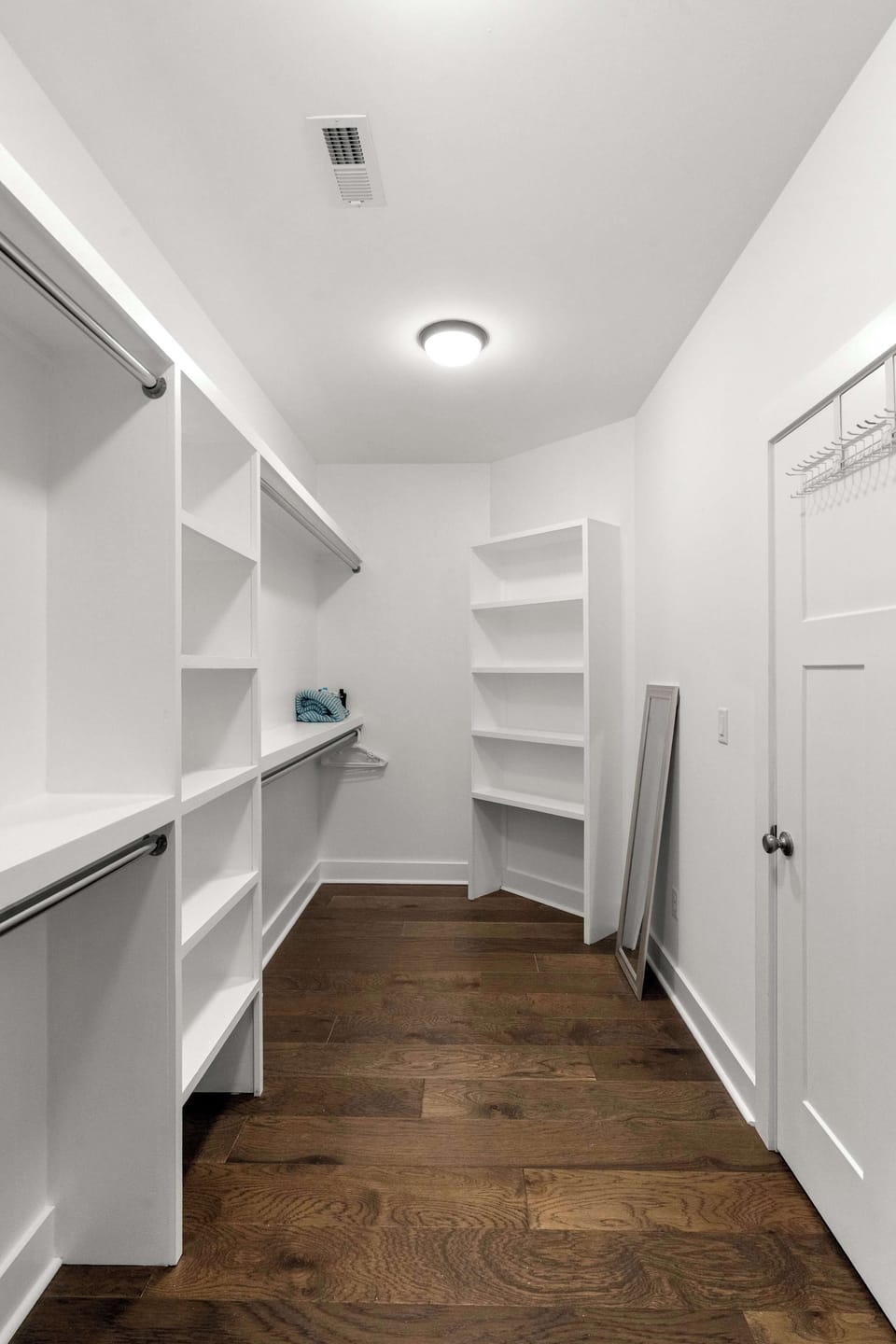 A spacious walk-in closet to make your stay feel even more like home.