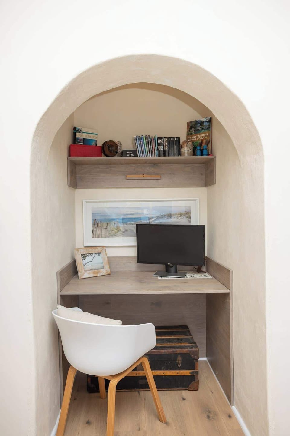 A work nook for those who needs to get some emails done. (screen not included)