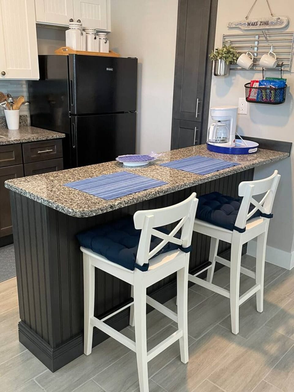 Granite counters with storage