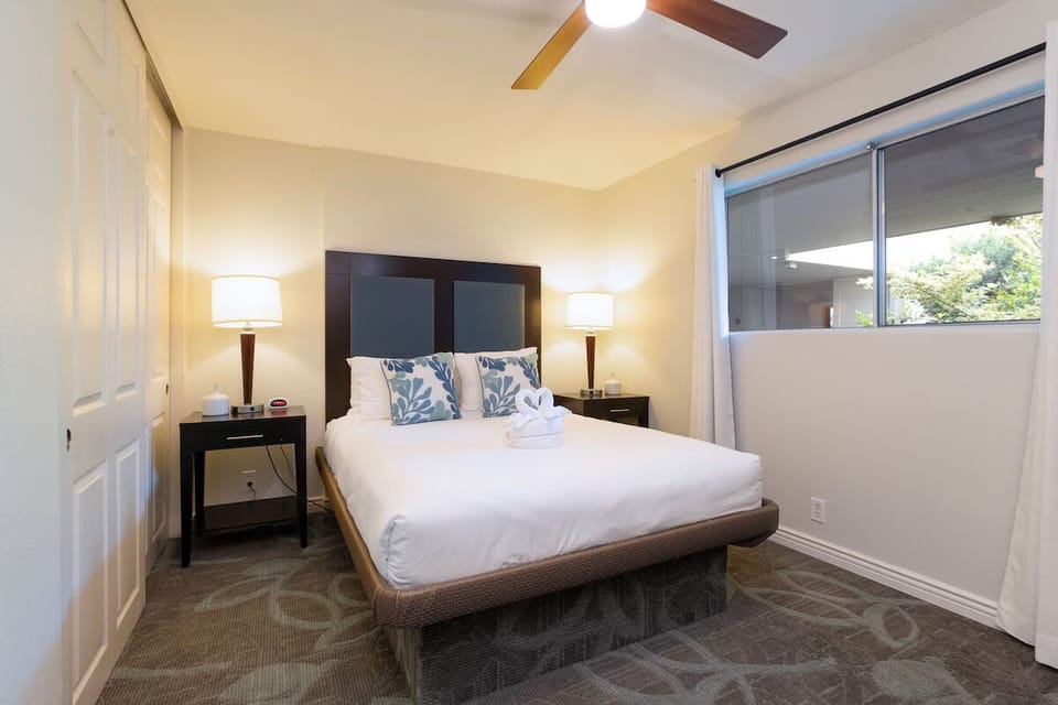 Drift into deep sleep in a crisp, hotel-style bed.