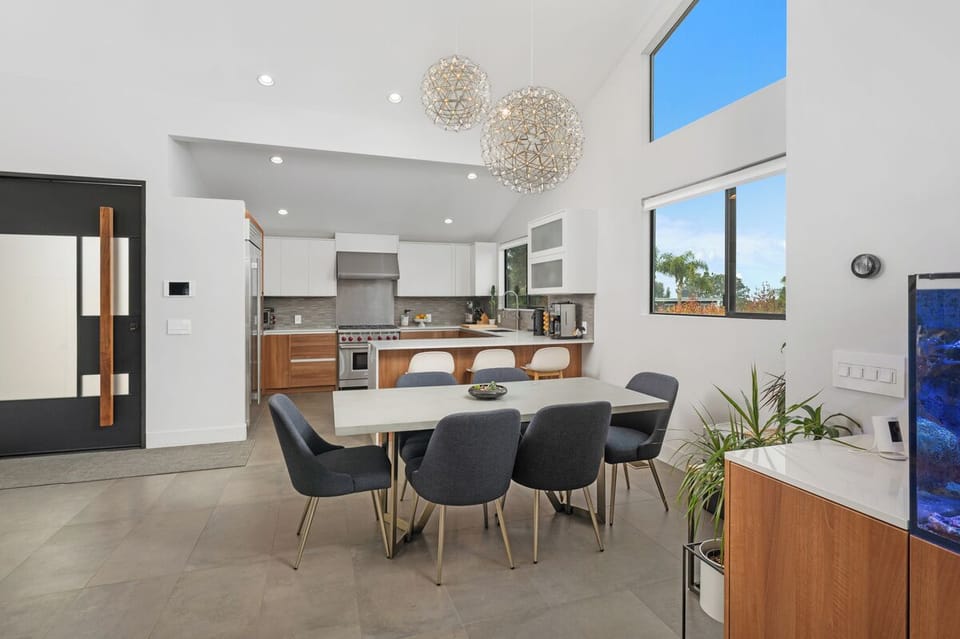 dining and kitchen