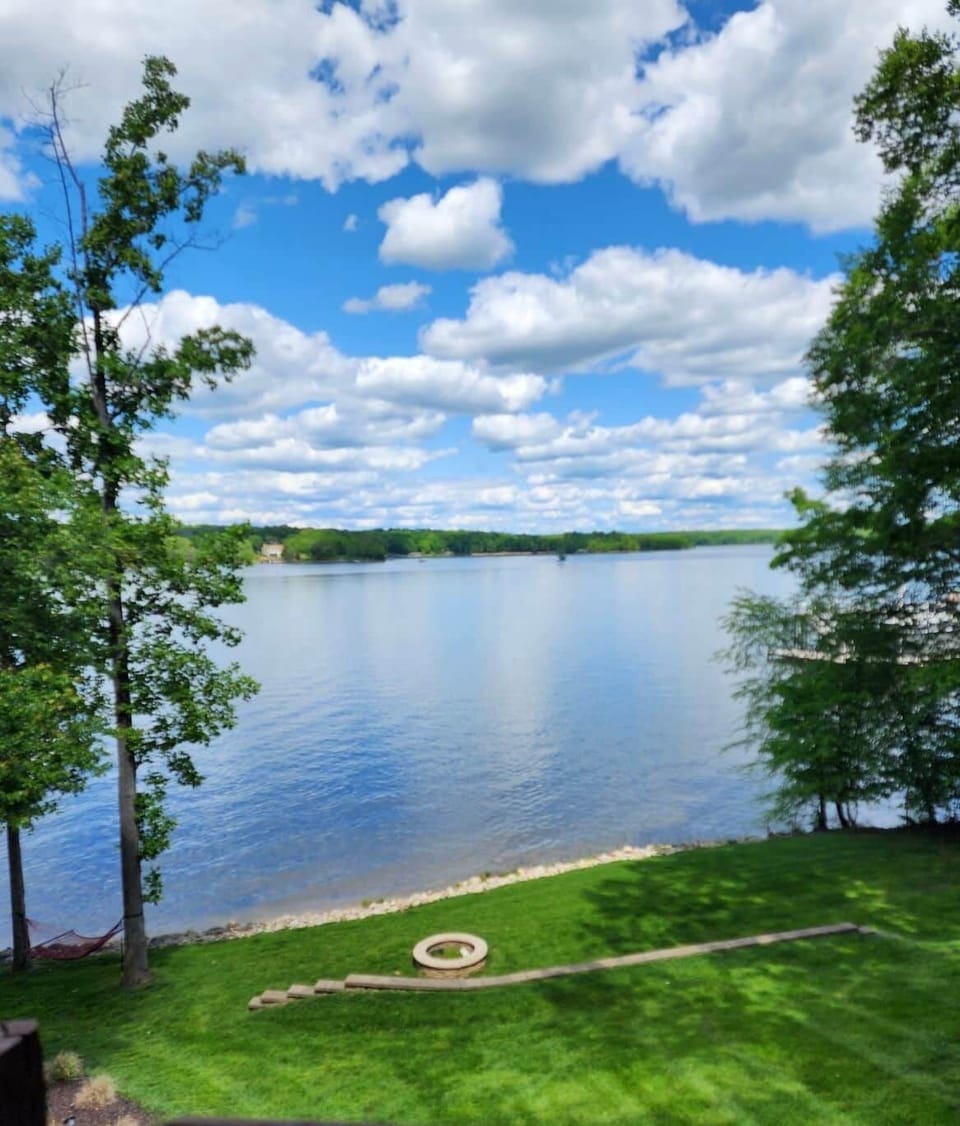 View of Lake Anna from Waterfront Luxury Log Home on Lake Anna