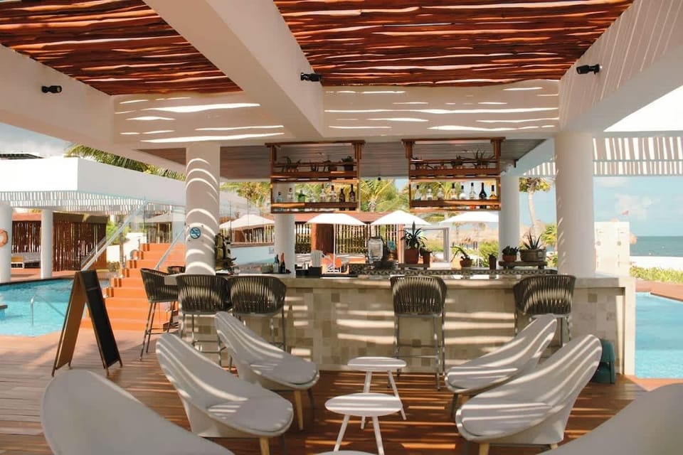 Servicio de bar en la playa