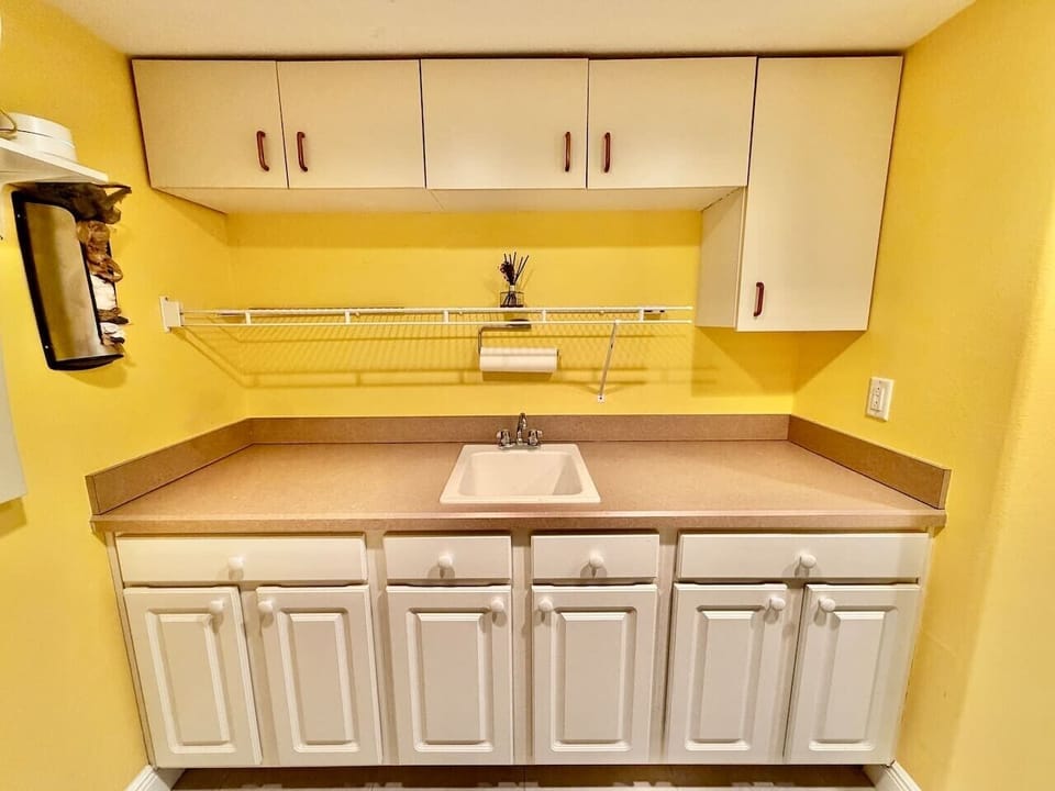 Dedicated laundry and storage space
