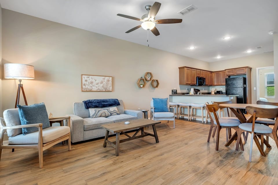 Living, Dining, Kitchen