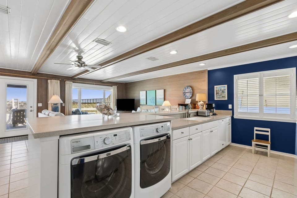 Spacious Kitchen with Laundry Area