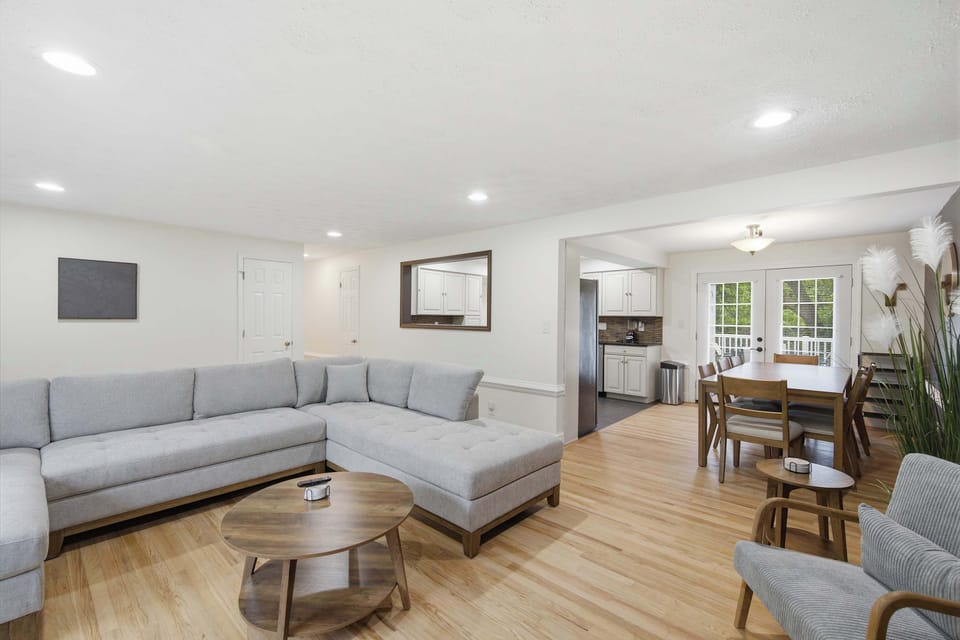 Curl up in the inviting living room & stream your favorites on the smart TV​