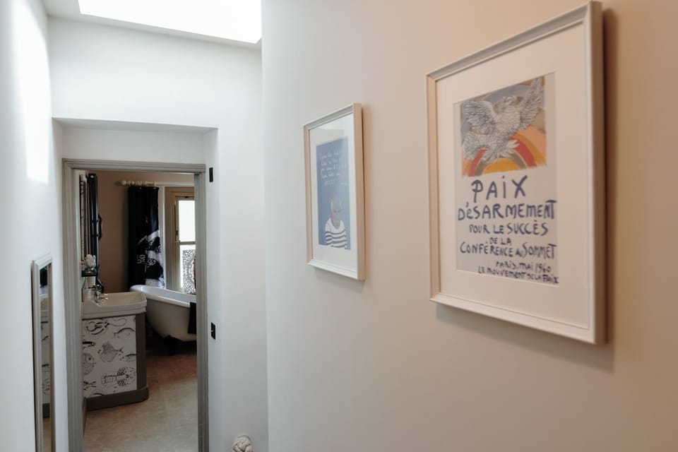 The upstairs corridor provides access to the family bathroom