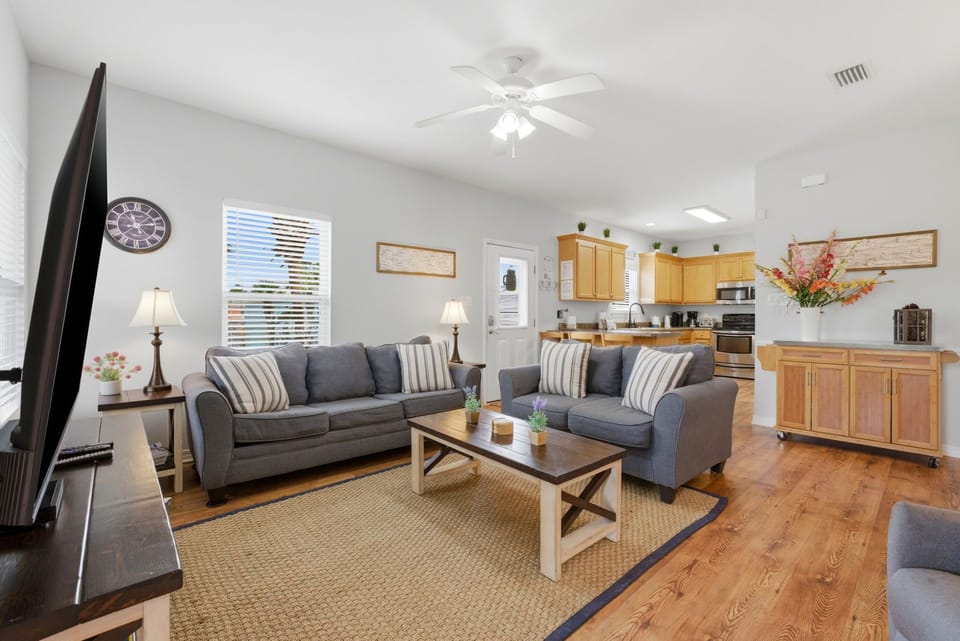 Open Concept Living Room & Kitchen