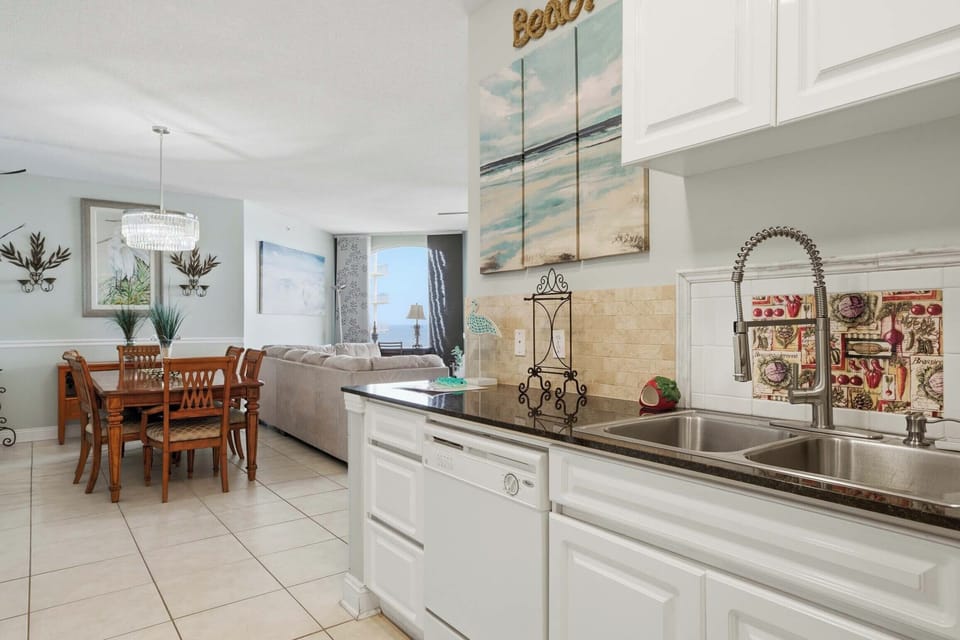Dining and kitchen space
