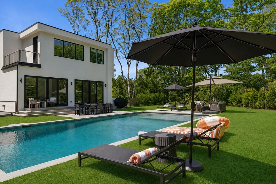 Heated 20’ × 40’ Saltwater Gunite Pool & Bluestone Terrace