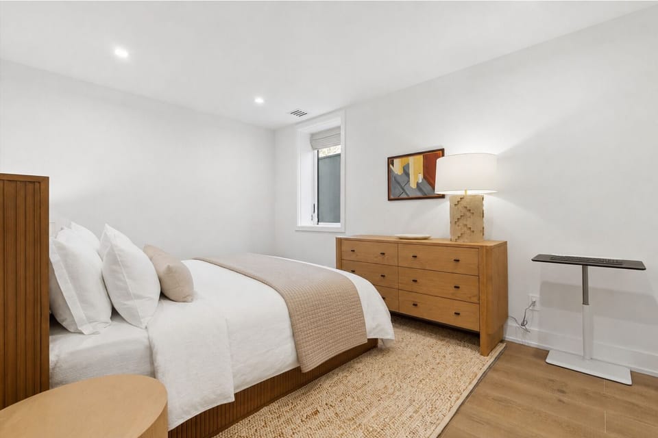 Private Lower-Level Queen Bedroom with WIC