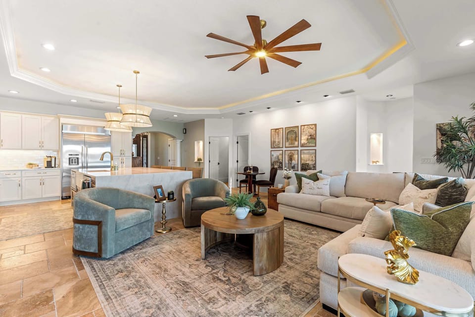Gather & Unwind – The heart of the home, where comfort and connection come together.
