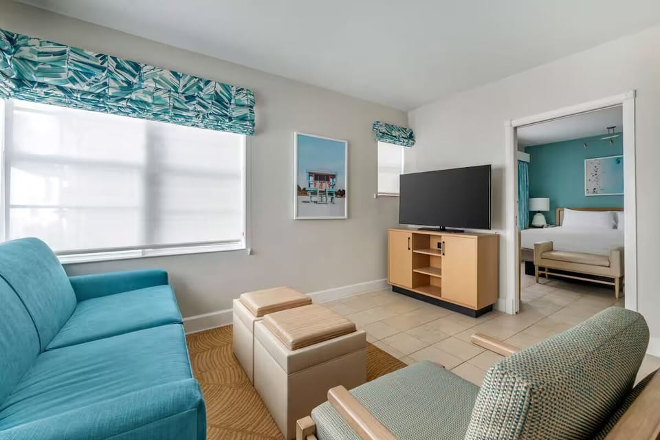 Settle in with an open layout made for relaxing.