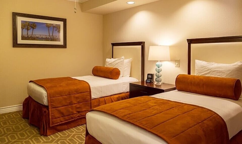 Settle into cozy twin beds, perfect for families or friends.