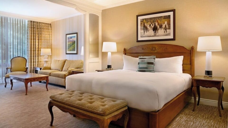 Bedroom. Interior and views may vary based on location and availability